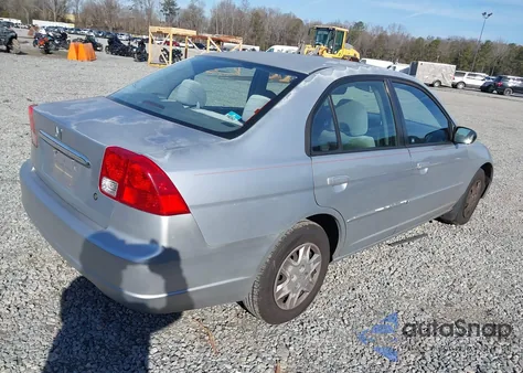 2003 Honda Civic Lx z USA, uszkodzony, nr VIN 2HGES16503H543097